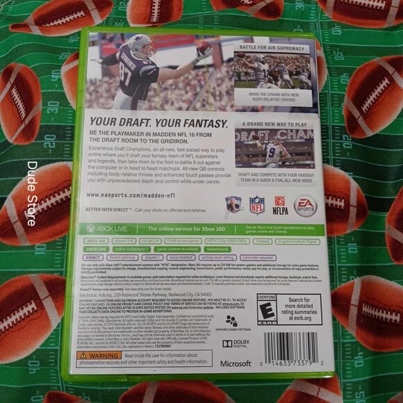 EA Sports Madden 16 - NFL For XBOX 360 - Rated E For Everyone - Picture 3 of 3